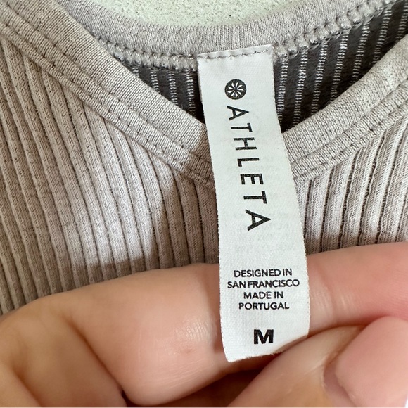 Athleta recharge ribbed tank top gray size medium - Picture 5 of 6